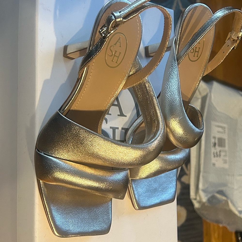 Ash - MADISON Metalllic Leather Sandals.